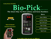 Tablet Screenshot of bio-pick.com